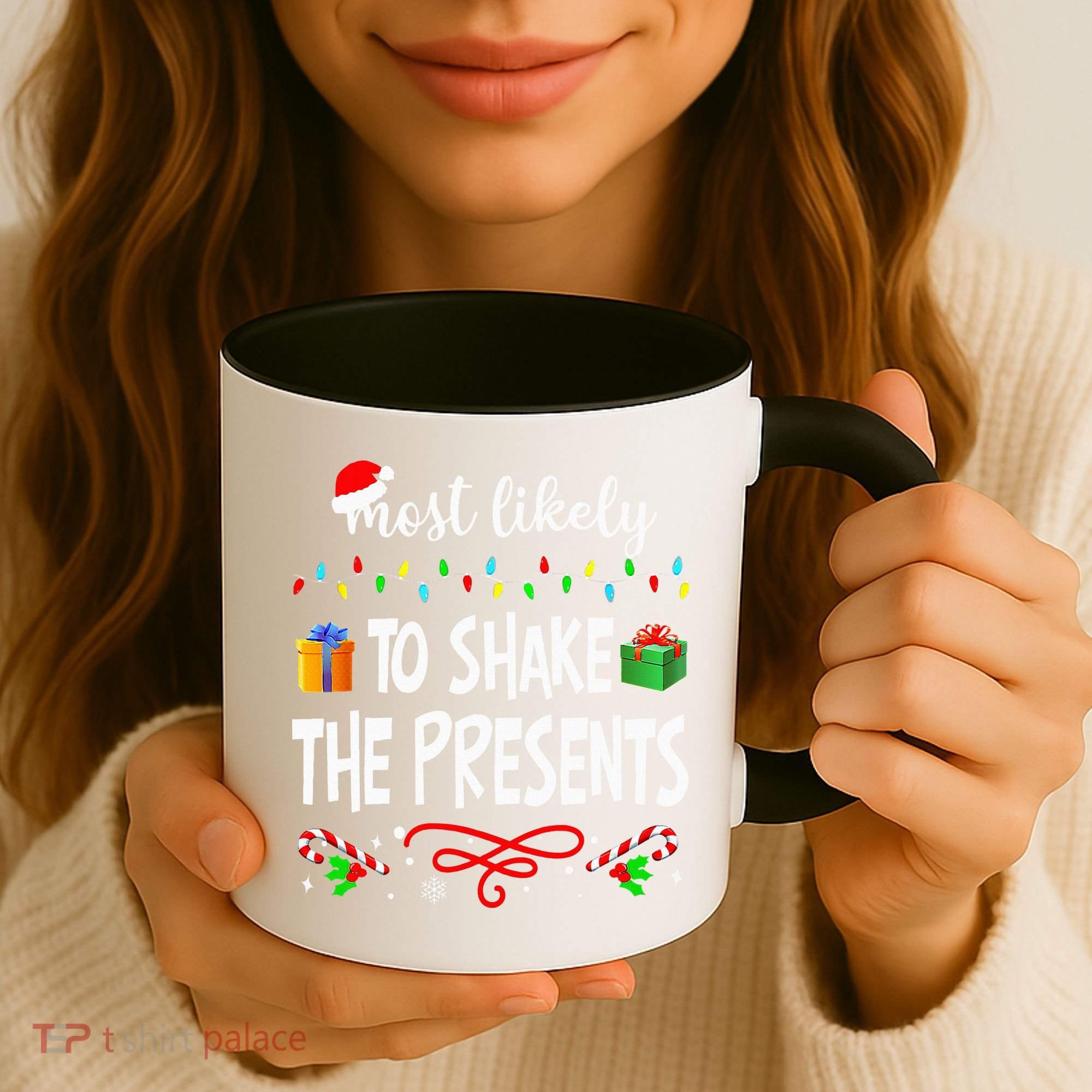 Most Likely To Shake The Presents Family Matching Christmas  Coffee Mug