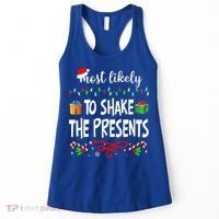 Most Likely To Shake The Presents Family Matching Christmas  Women's Tank Top thumb 0