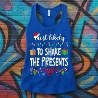 Most Likely To Shake The Presents Family Matching Christmas  Women's Tank Top thumb 3