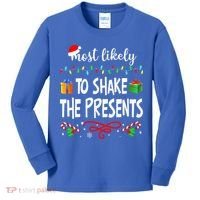 Most Likely To Shake The Presents Family Matching Christmas  Kids Long Sleeve Shirt thumb 0