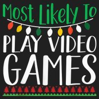 Most Likely To Play Video Games Christmas Family Hat thumb 2