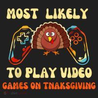 Most Likely To Play Video Games On Thanksgiving Beanie thumb 2