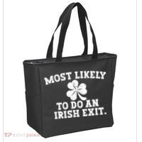 Most Likely To Do An Irish Exit Tote Bag thumb 2