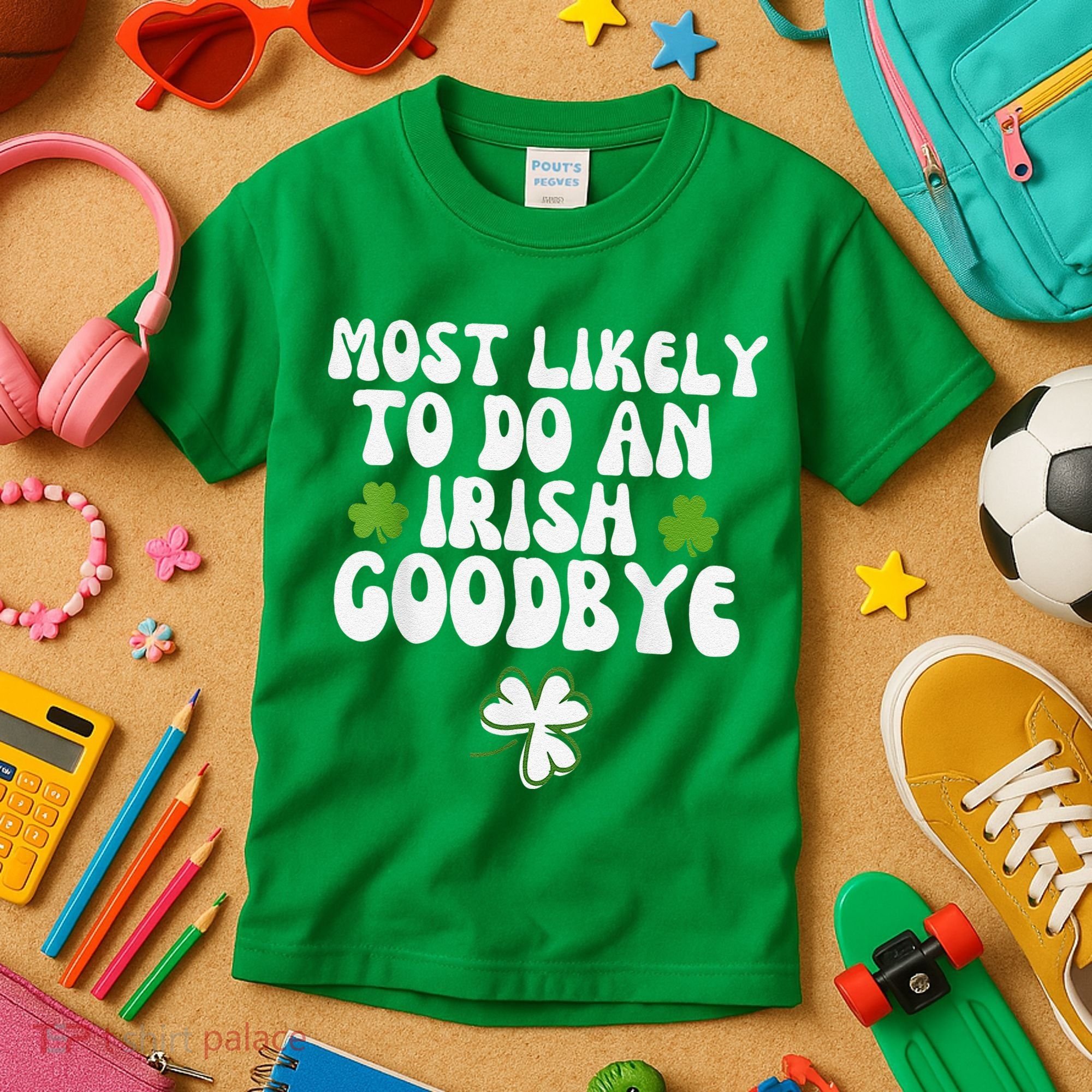 Most Likely To Do An Irish Goodbye Kids T-Shirt