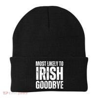 Most Likely To Irish Goodbye Tee St Patricks Day Drinking Beanie thumb 0