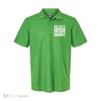 Most Likely To Irish Goodbye Tee St Patricks Day Drinking Polo thumb 0