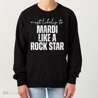Most Likely To Mardi Like A Rock Star Mardi Gras Party Women's Sweatshirt thumb 0
