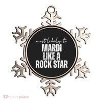 Most Likely To Mardi Like A Rock Star Mardi Gras Party Ornament thumb 0