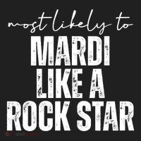 Most Likely To Mardi Like A Rock Star Mardi Gras Party Hat thumb 2