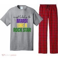 Most Likely To Mardi Like A Rock Star Mardi Gras Party Pajama Set thumb 0