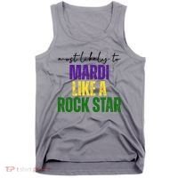 Most Likely To Mardi Like A Rock Star Mardi Gras Party Tank Top thumb 0