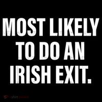 Most Likely To Do An Irish Exit Apron thumb 3