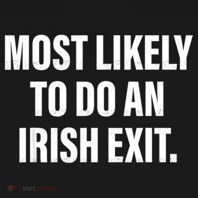 Most Likely To Do An Irish Exit Cropped Pullover Crew