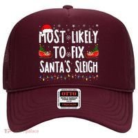 Most Likely To Fix Santa Sleigh Family Matching Christmas Hat thumb 0