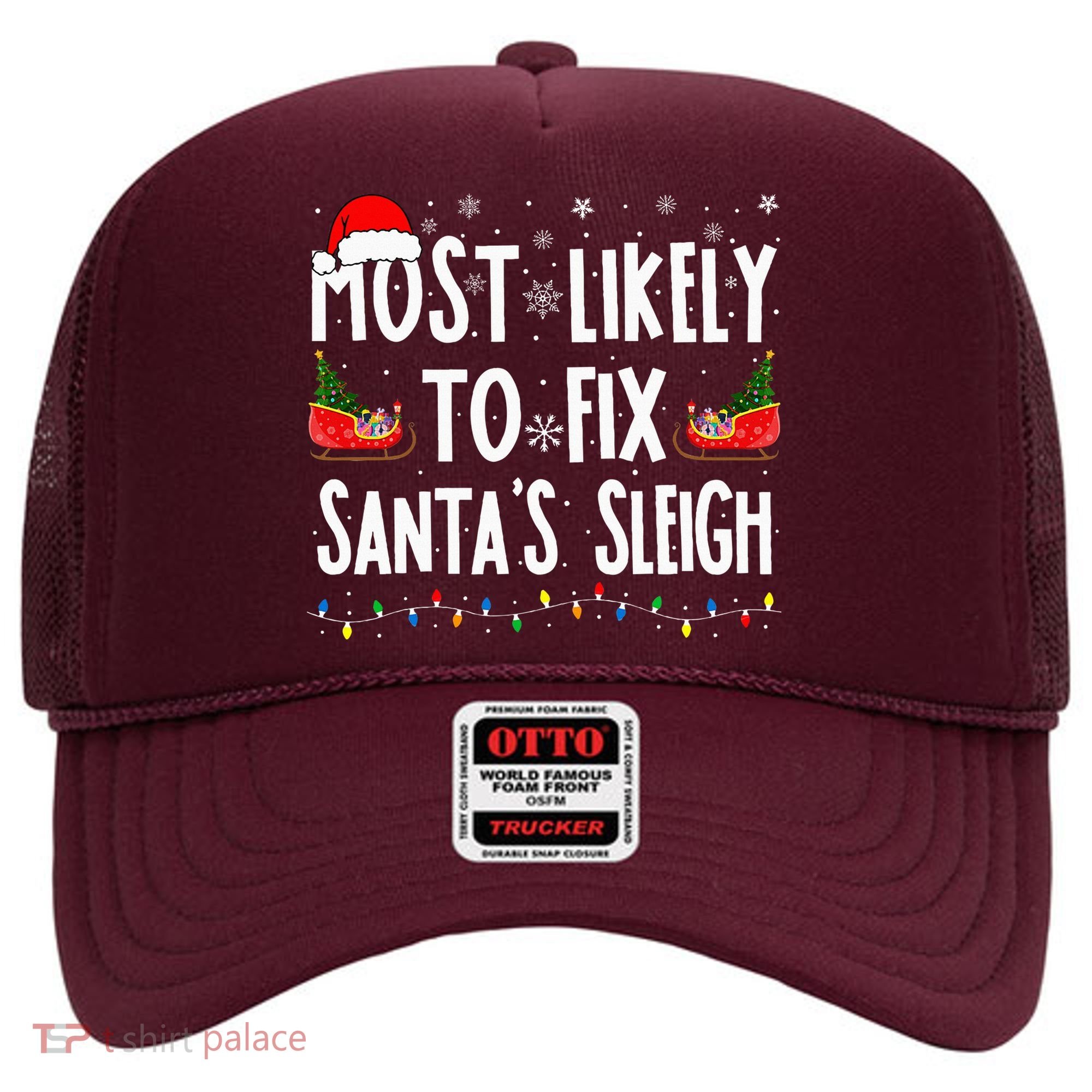 Most Likely To Fix Santa Sleigh Family Matching Christmas Hat