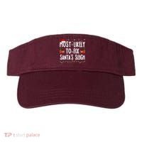 Most Likely To Fix Santa Sleigh Family Matching Christmas Visor thumb 0