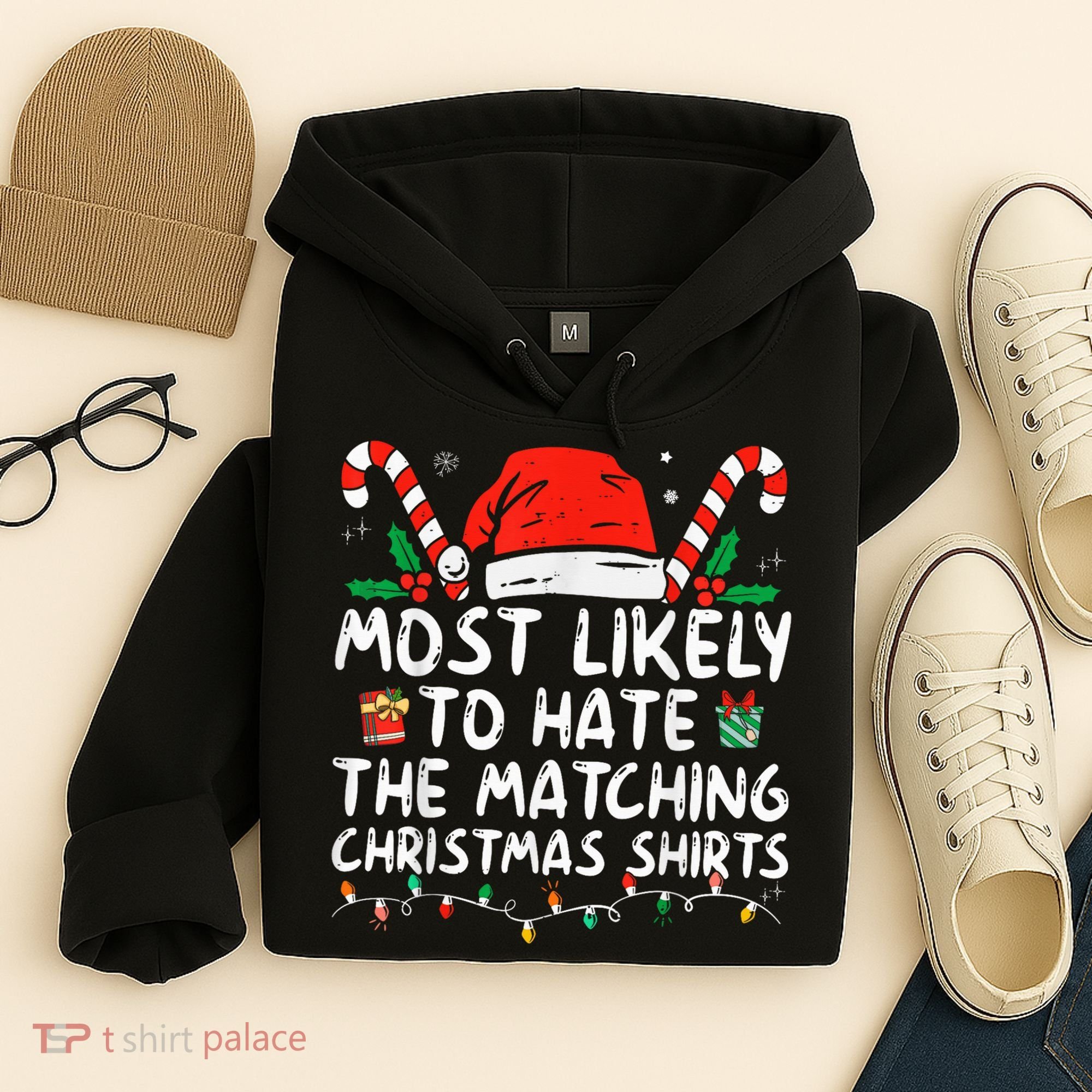 Most Likely To Hate Matching Christmas Funny Family Matching Hoodie