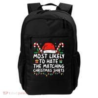 Most Likely To Hate Matching Christmas Funny Family Matching Backpack thumb 0