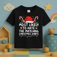 Most Likely To Hate Matching Christmas Funny Family Matching Toddler T-Shirt thumb 3