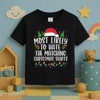 Most Likely To Hate Matching Xmas Funny  Toddler T-Shirt thumb 3