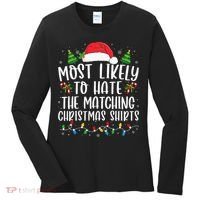 Most Likely To Hate Matching Xmas Funny  Women's Long Sleeve Shirt thumb 0
