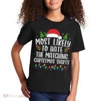 Most Likely To Hate Matching Xmas Funny  Kids T-Shirt thumb 2