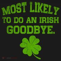 Most Likely To Do An Irish Goodbye Funny Gift Backpack thumb 2