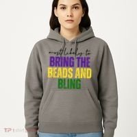 Most Likely To Bring The Beads And Bling Mardi Gras Hoodie thumb 5