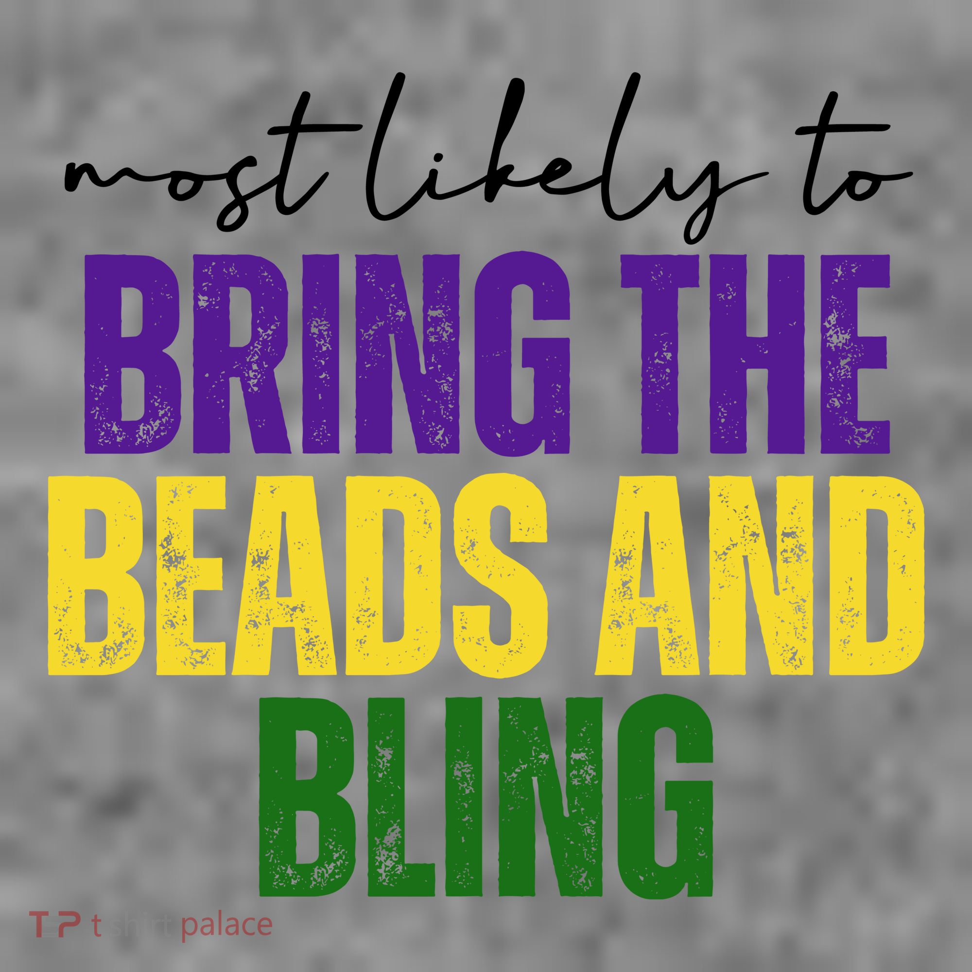 Most Likely To Bring The Beads And Bling Mardi Gras Hoodie