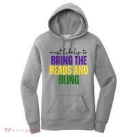 Most Likely To Bring The Beads And Bling Mardi Gras Women's Hoodie thumb 0