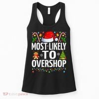 Most Likely To Overshop Christmas Funny Family Christmas Women's Tank Top thumb 0
