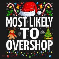 Most Likely To Overshop Christmas Funny Family Christmas Women's Tank Top thumb 5