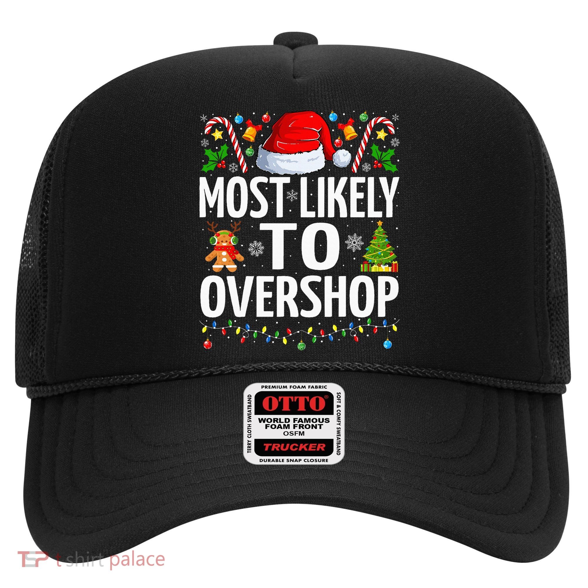 Most Likely To Overshop Christmas Funny Family Christmas Hat