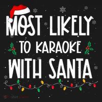 Most Likely To Karaoke With Santa Christmas  Family Women's Hoodie thumb 2