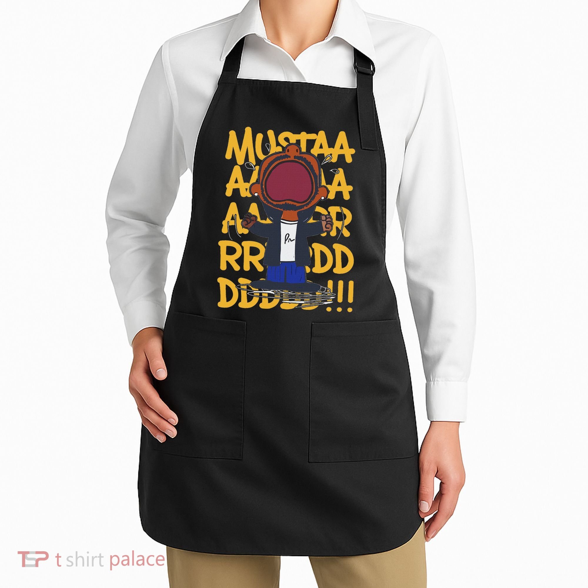 Mustard Lamar Tv Off Parody Cool Hip Hop Music Graphic Apron