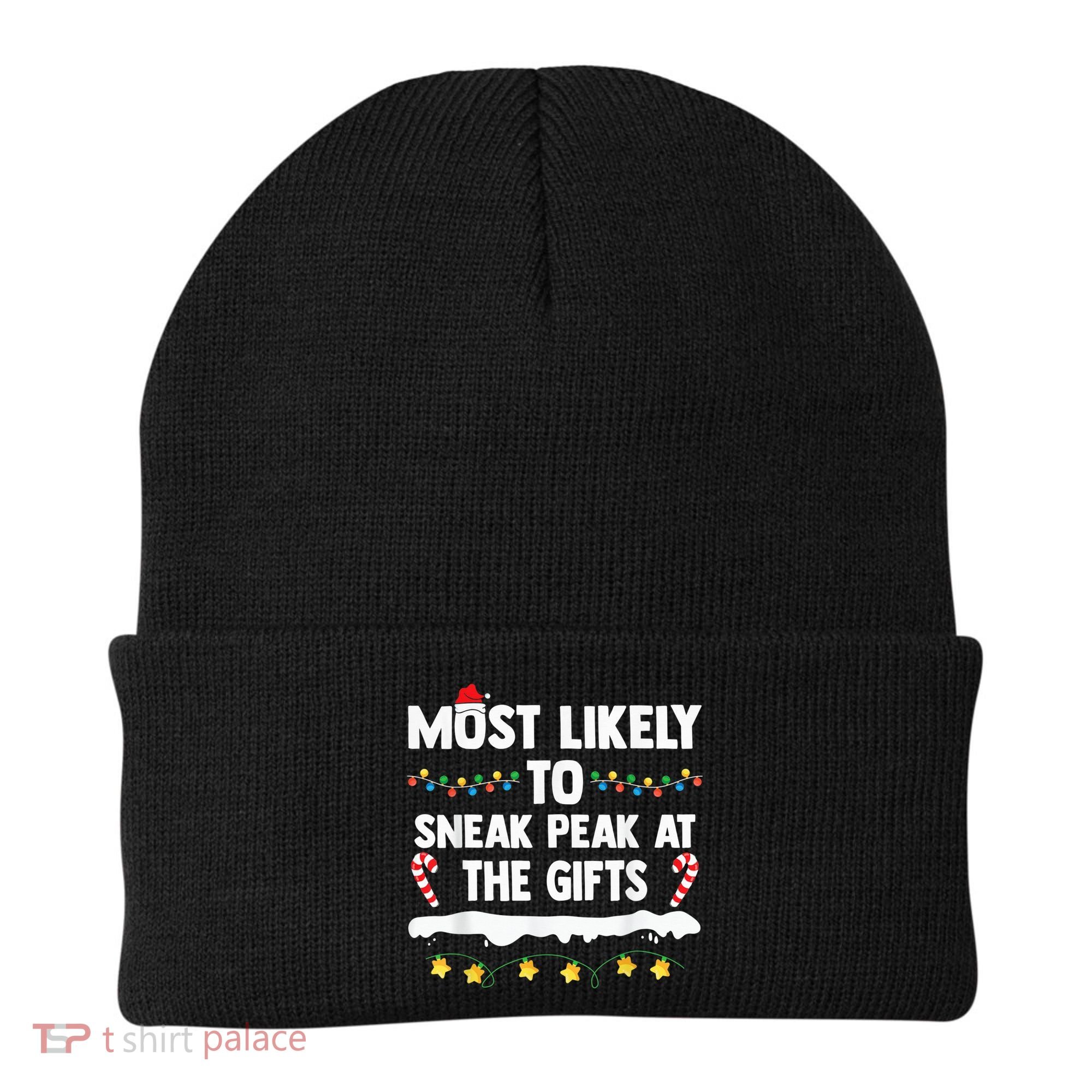 Most Likely To Sneak Peak At The Matching Family Christmas Beanie