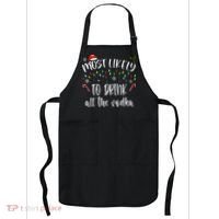 Most Likely To Drink All The Vodka Funny Family Christmas Apron thumb 0