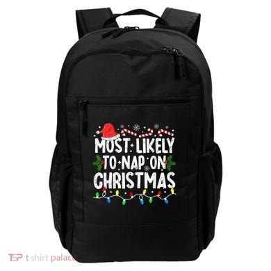 Most Likely To Nap On Christmas Backpack