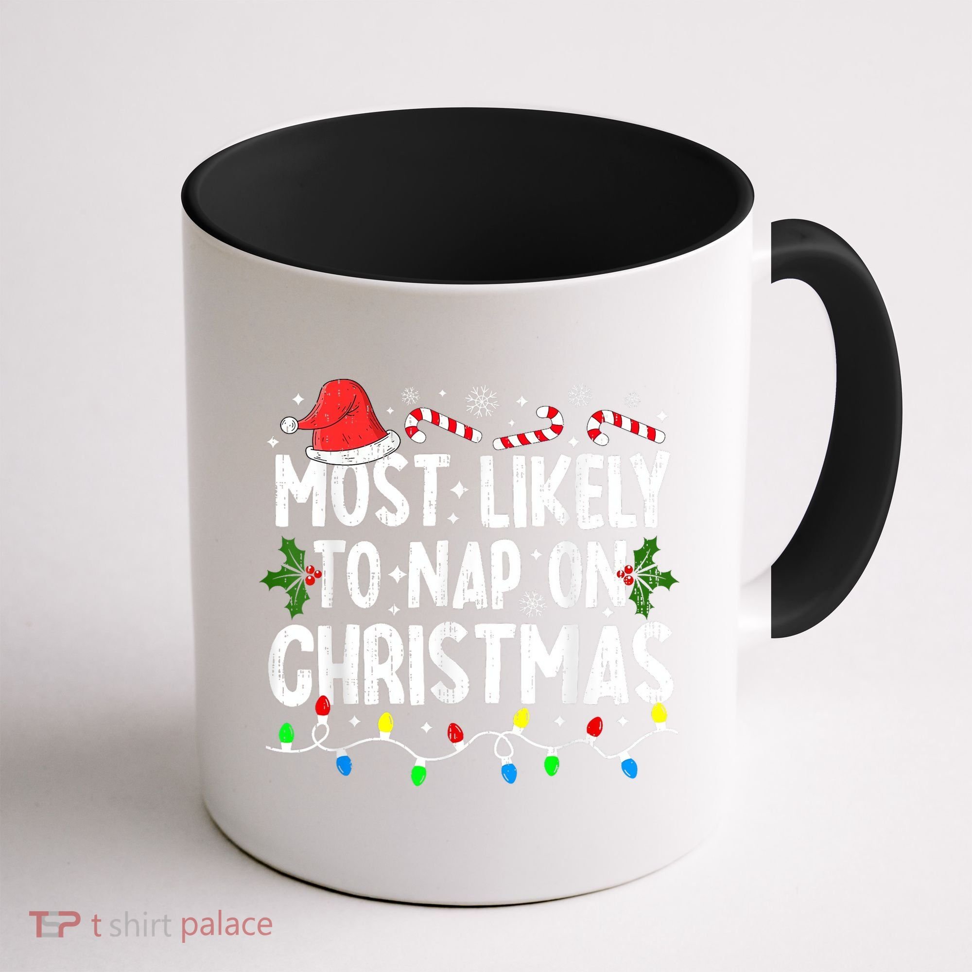 Most Likely To Nap On Christmas Coffee Mug
