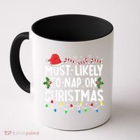Most Likely To Nap On Christmas Coffee Mug thumb 0