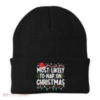 Most Likely To Nap On Christmas Beanie thumb 0