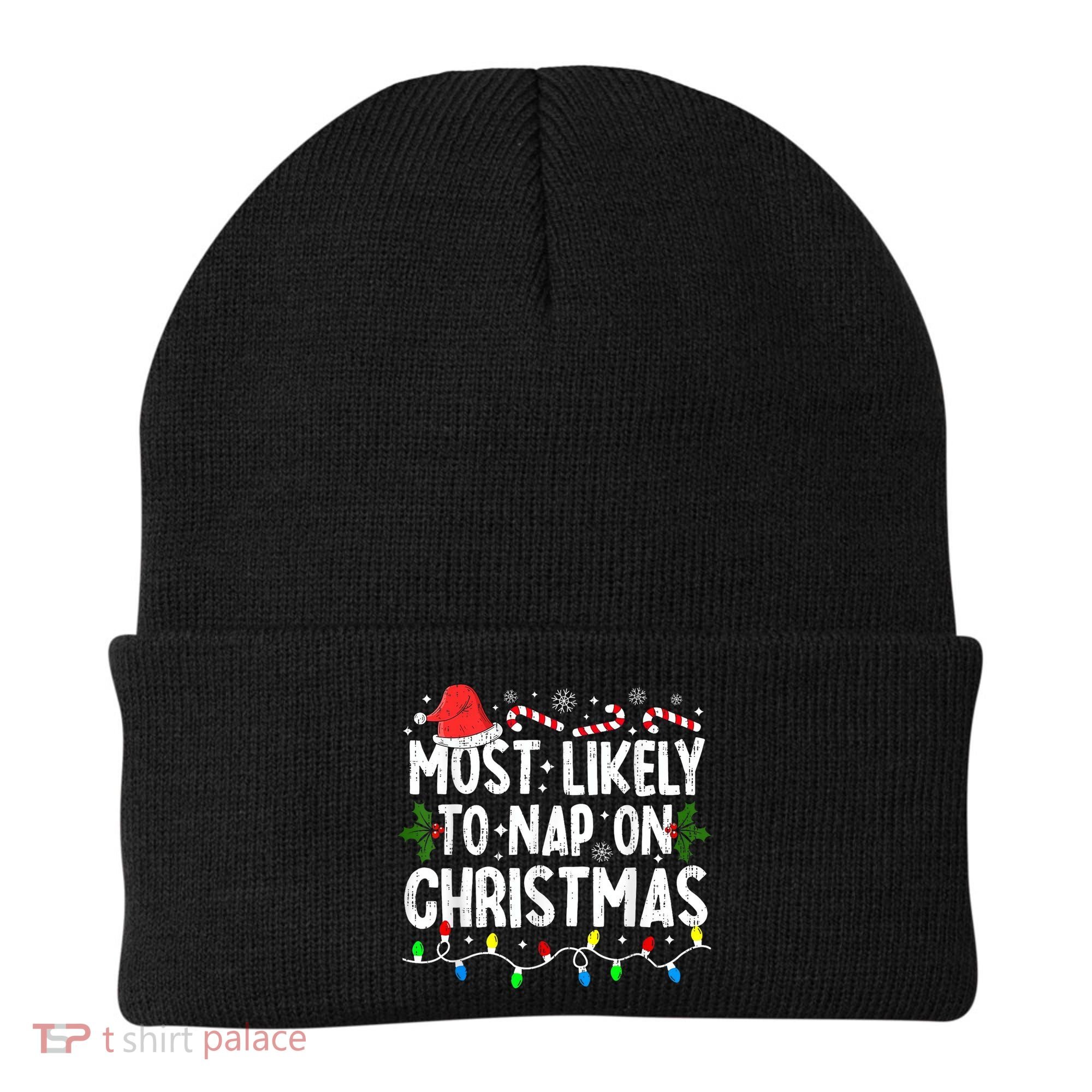 Most Likely To Nap On Christmas Beanie