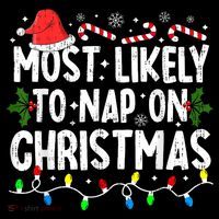 Most Likely To Nap On Christmas Toddler Hoodie thumb 2