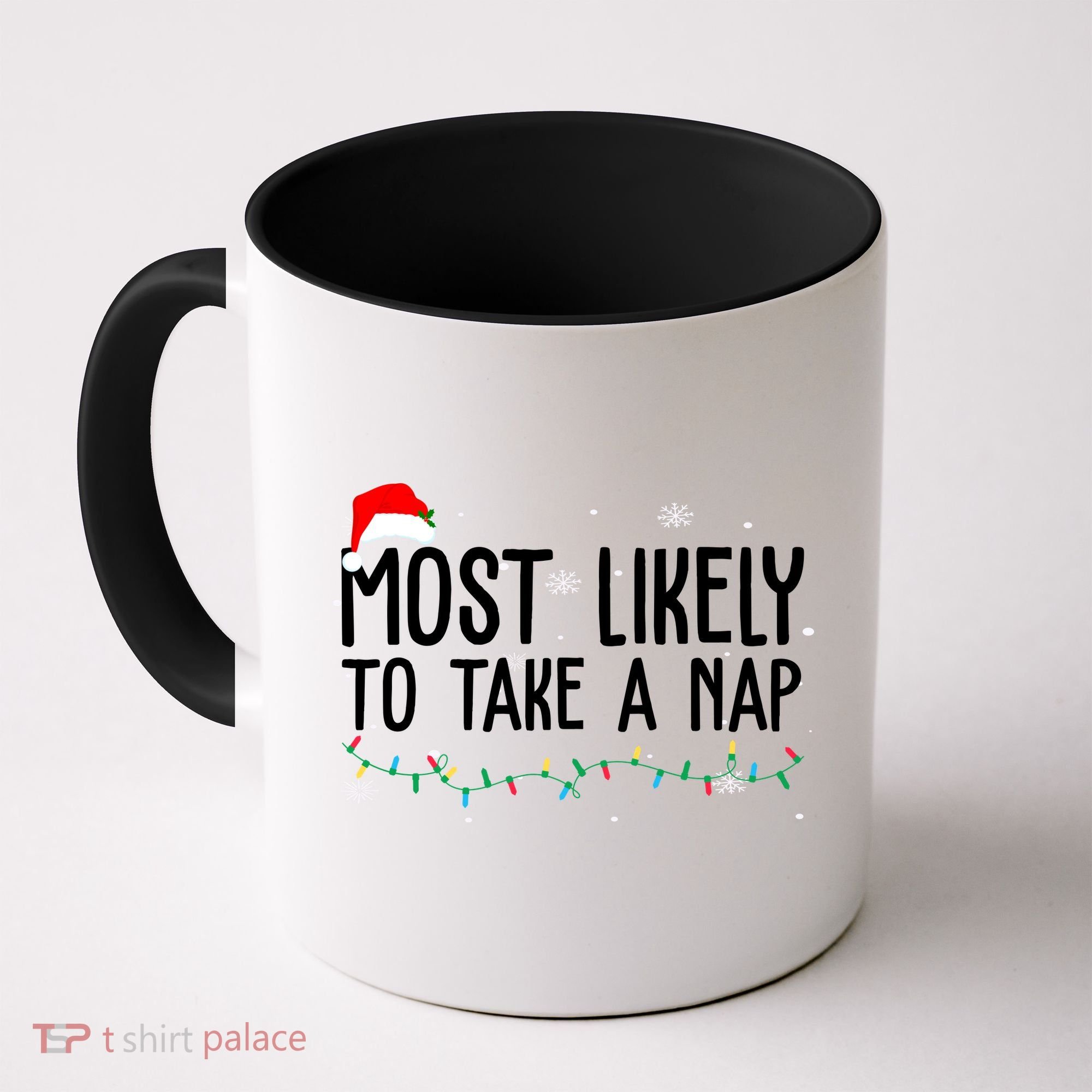 Most Likely To Take A Nap Funny Christmas Coffee Mug