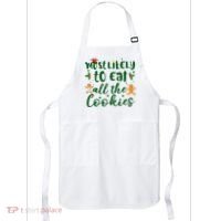 Most Likely To Eat All The Cookies Funny Christmas Apron thumb 0