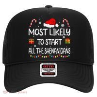 Most Likely To Start All The Shenanigans Family Christmas Hat thumb 0