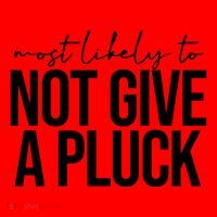 Most Likely To Not Give A Pluck Santa Hat thumb 1