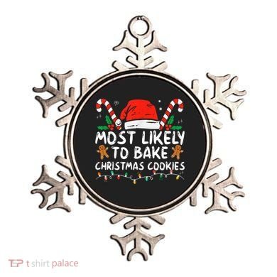 Most Likely To Bake Christmas Cookies Funny Baker Christmas Ornament