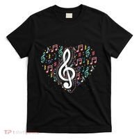 Music Lover Treble Clef Heart Music Notes Musician Music T-Shirt thumb 0