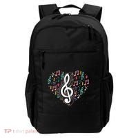 Music Lover Treble Clef Heart Music Notes Musician Music Backpack thumb 0